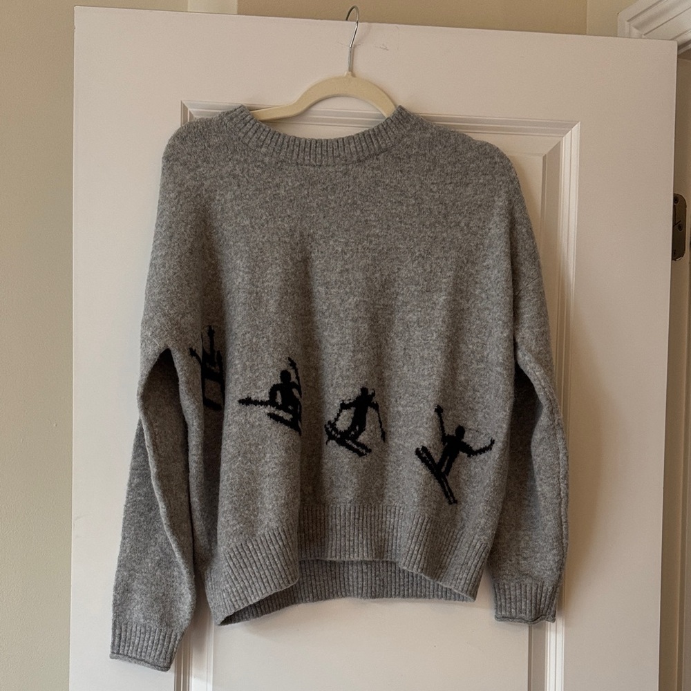 Lou & Grey Gray Crew Neck Sweater